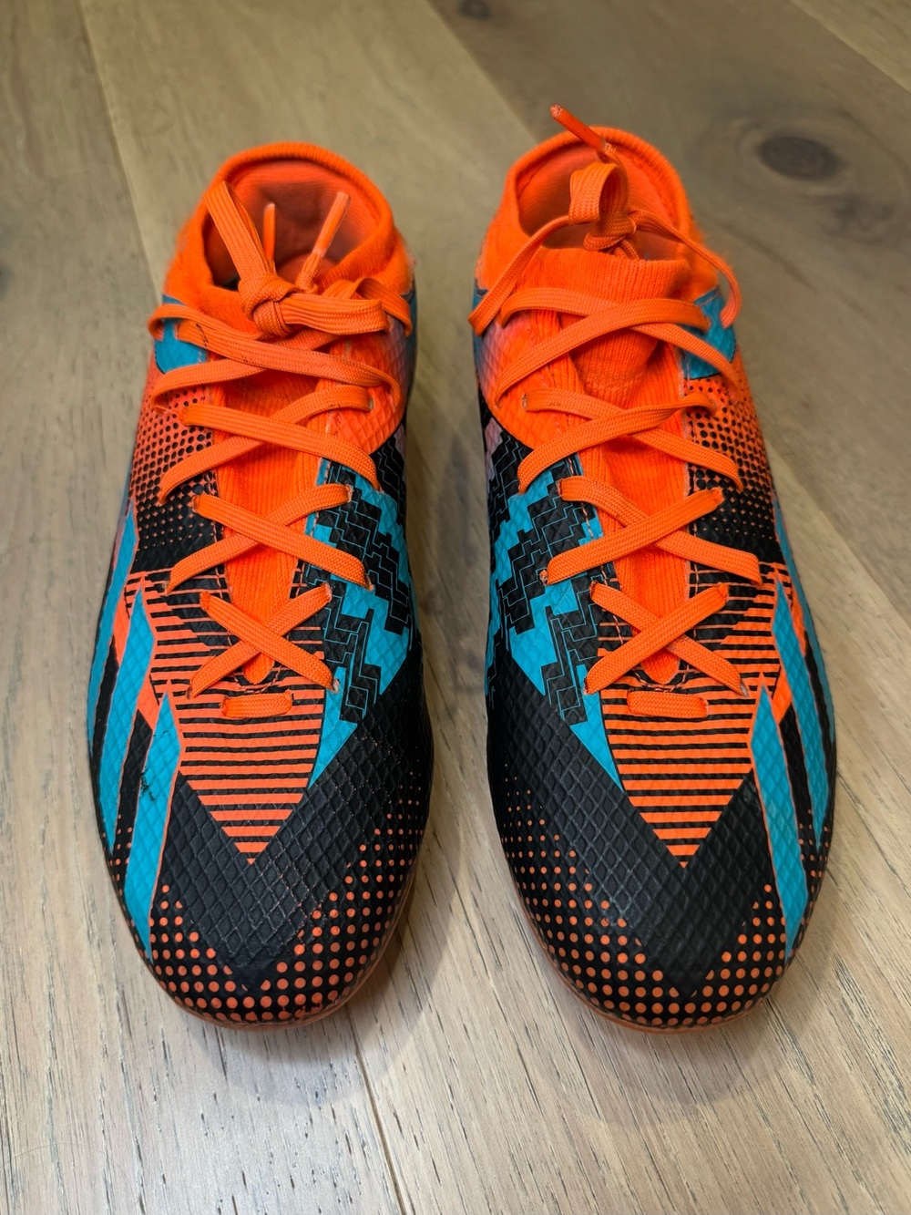 Adidas X Speedportal Messi.3 FG Youth Soccer Cleats Orange Size 6Y GZ5145